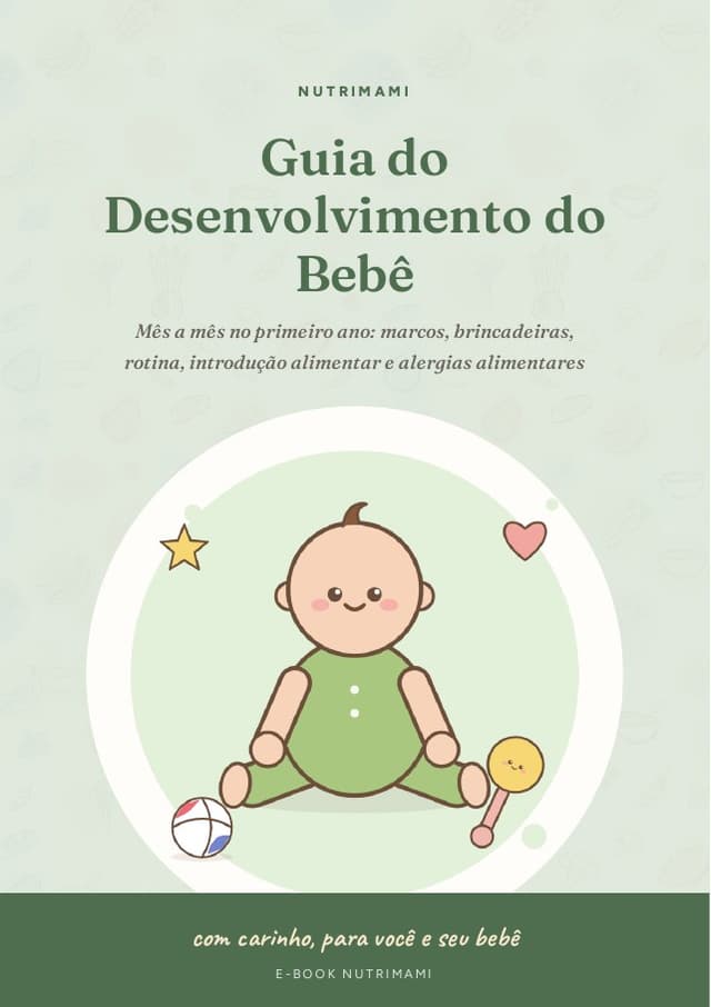 Capa do e-book Guia do Desenvolvimento do Bebê